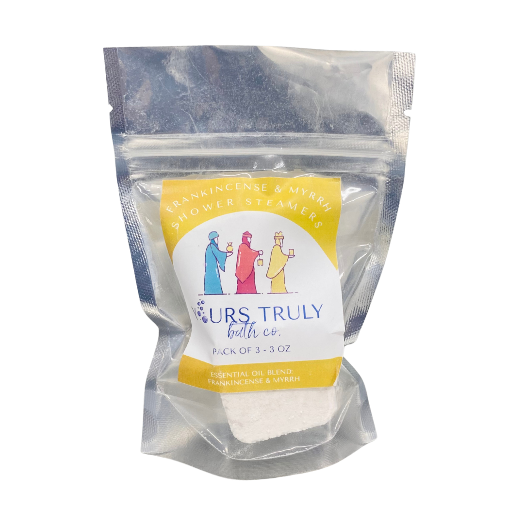 Frankincense and Myrrh Shower Steamers - 3 Pack