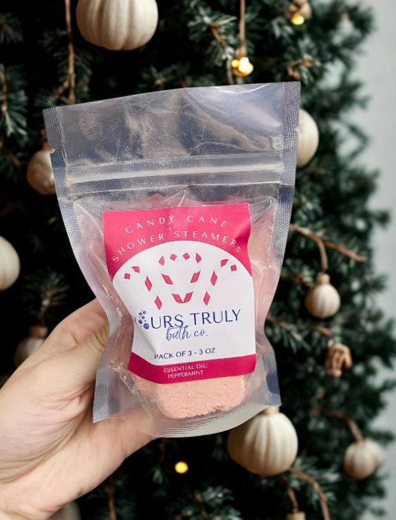 Candy Cane Shower Steamers - 3 Pack