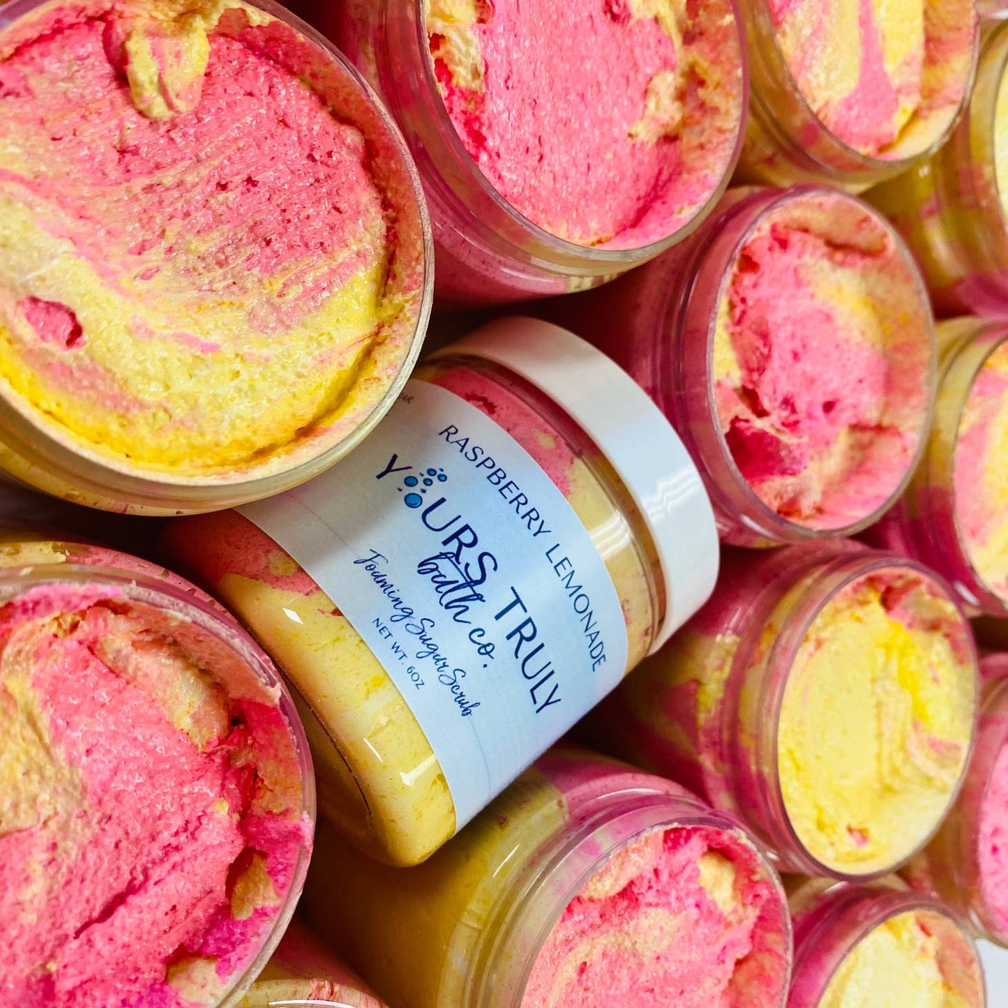 Raspberry Lemonade Foaming Sugar Scrub