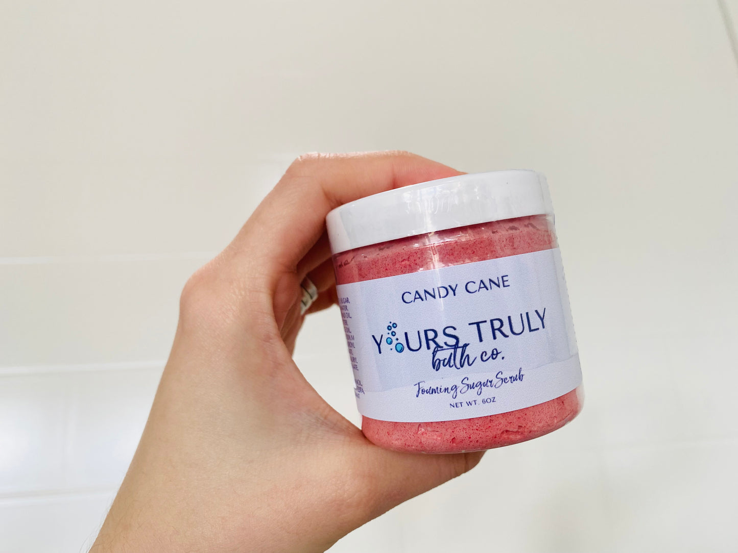 Candy Cane Foaming Sugar Scrub