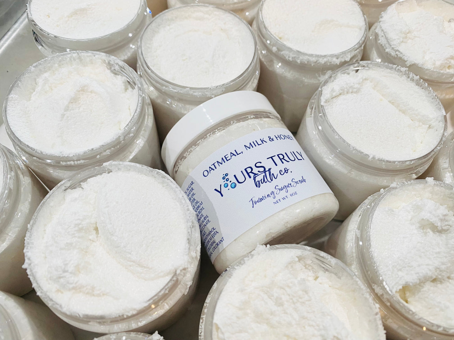 Oatmeal, Milk and Honey Whipped Sugar Scrub