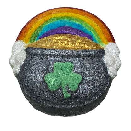 Gold at the Rainbow Bath Bomb
