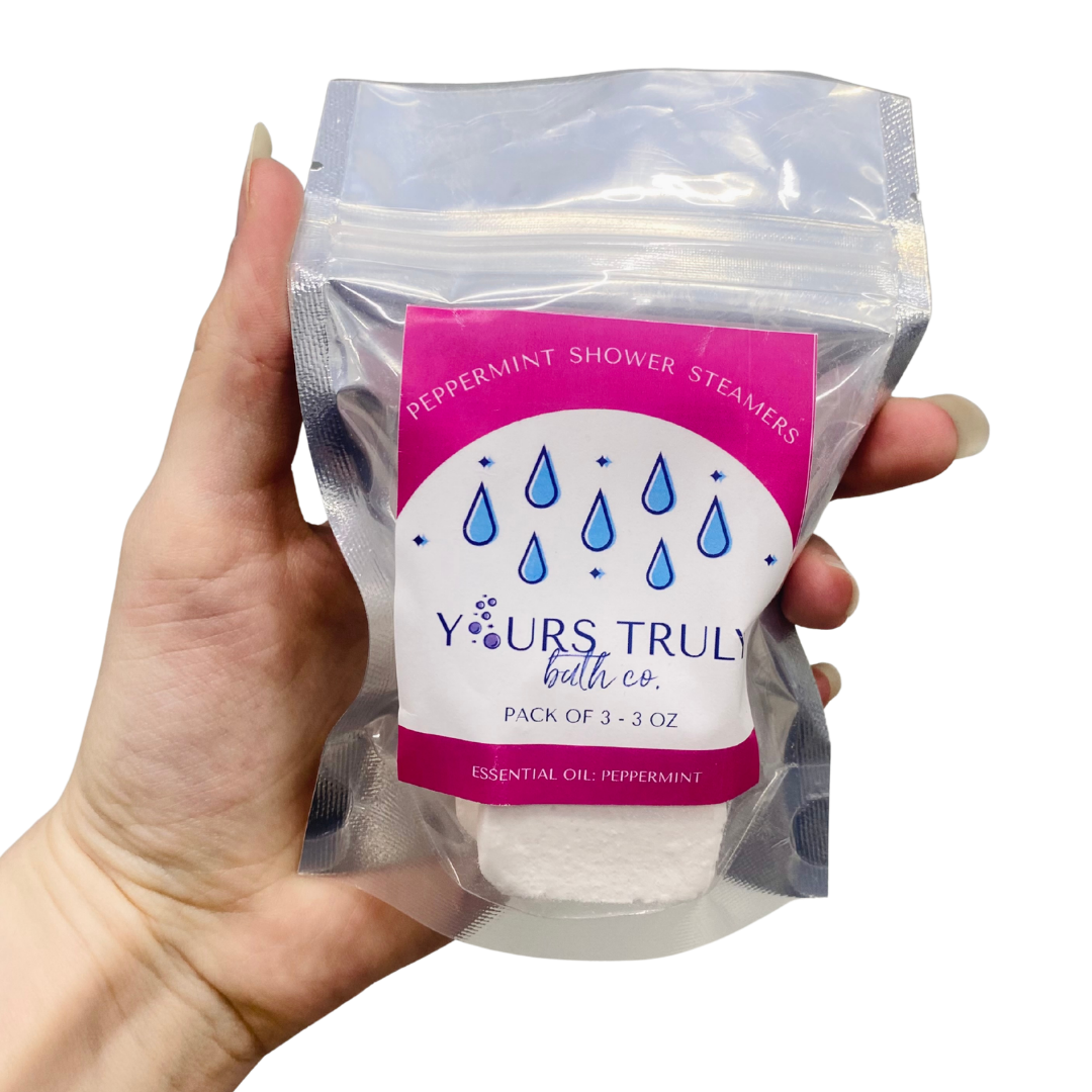Peppermint Shower Steamers - 3 Pack