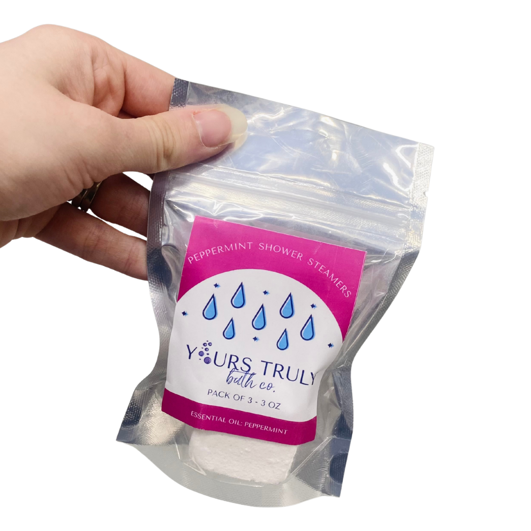 Peppermint Shower Steamers - 3 Pack