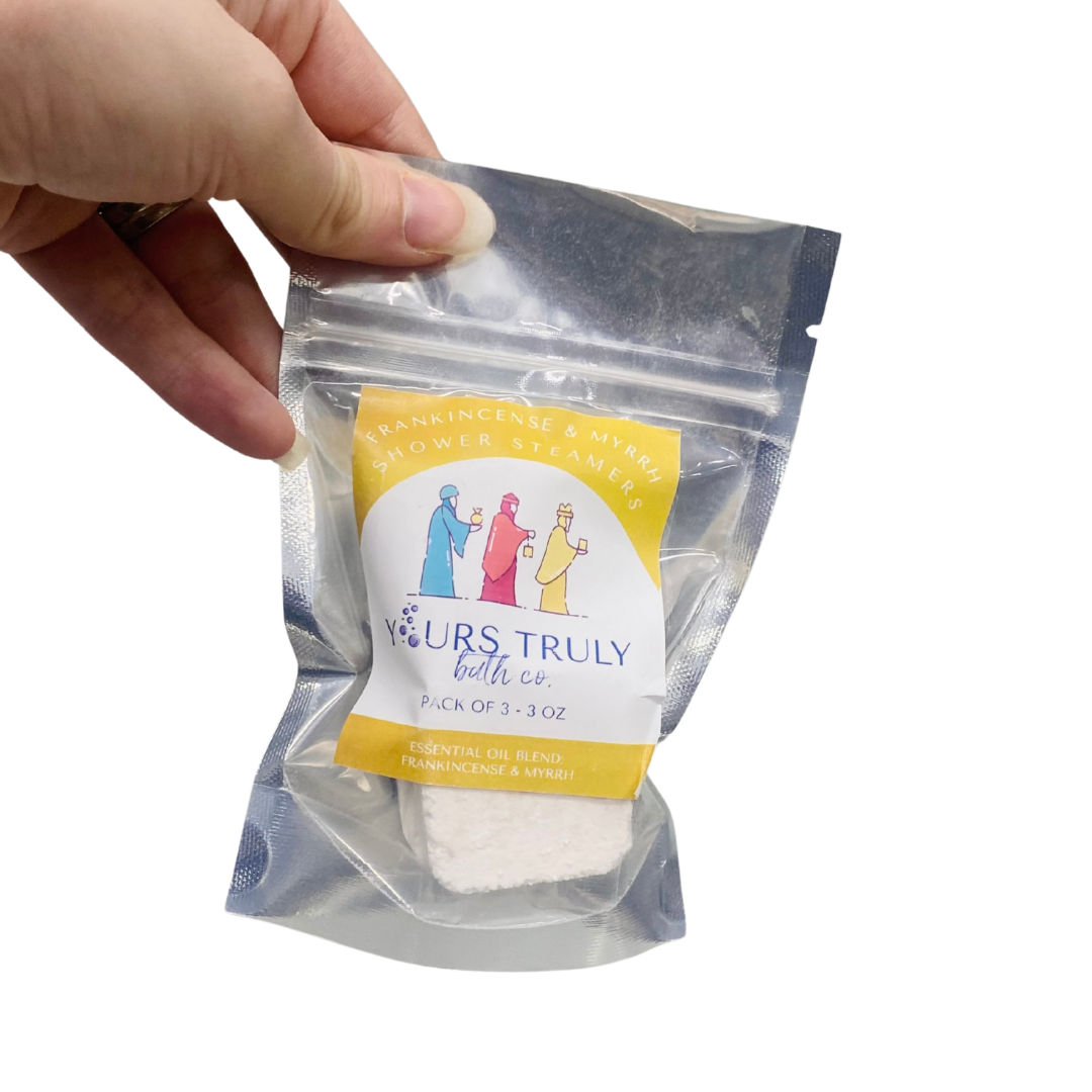 Frankincense and Myrrh Shower Steamers - 3 Pack