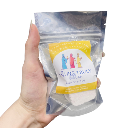 Frankincense and Myrrh Shower Steamers - 3 Pack