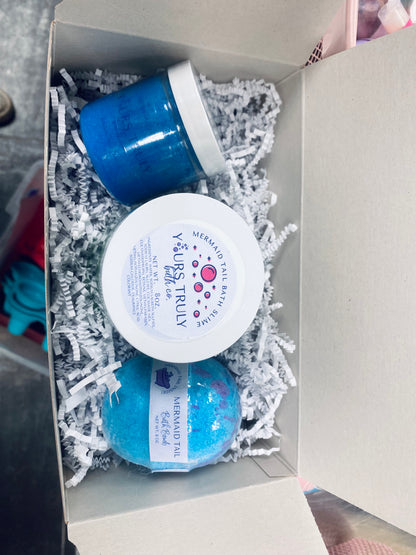 Mermaid Tail Wrapped Gift Set