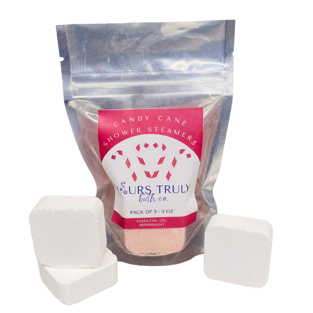 Candy Cane Shower Steamers - 3 Pack