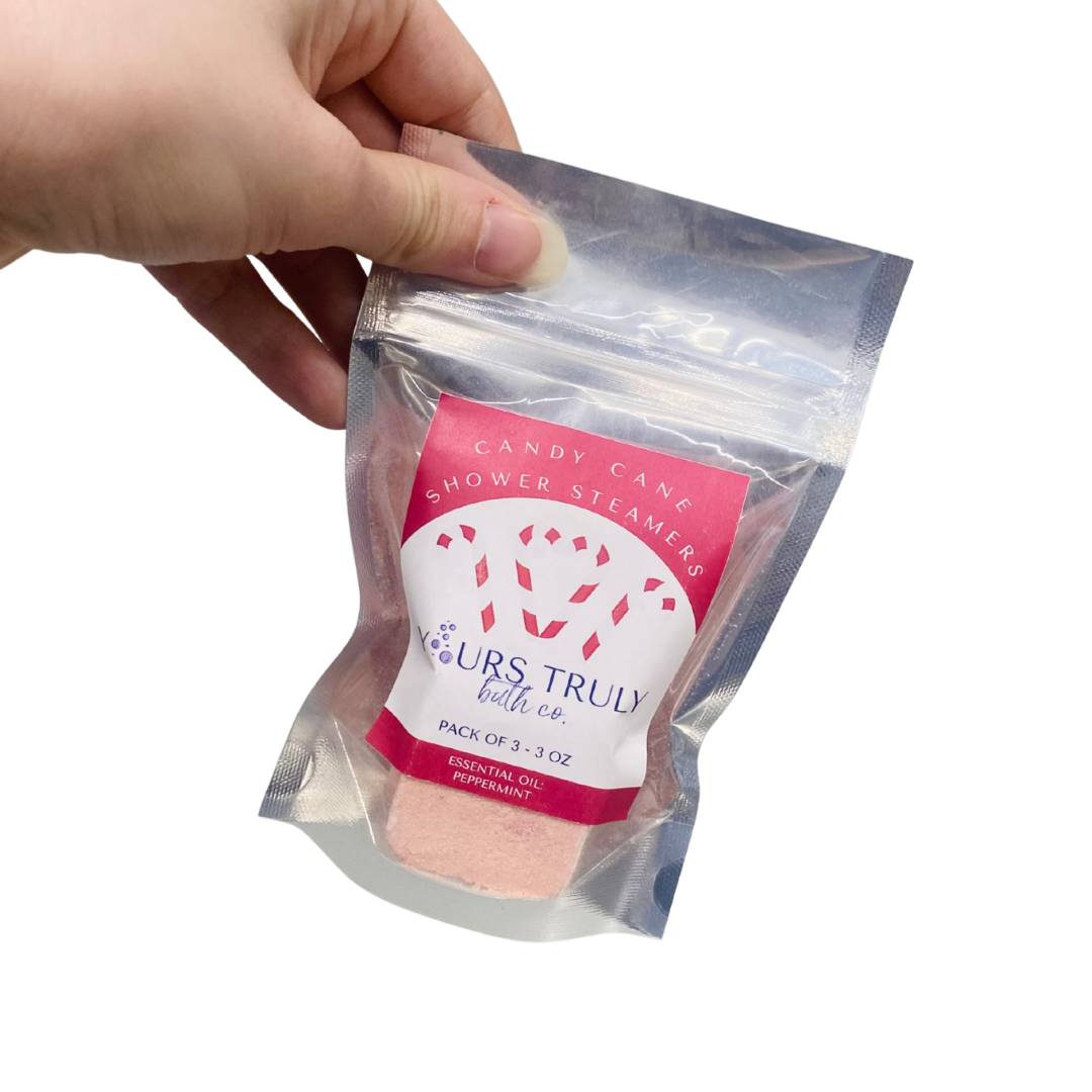 Candy Cane Shower Steamers - 3 Pack