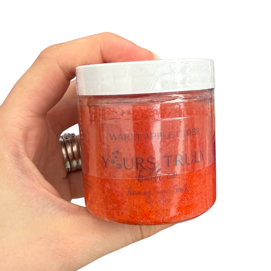 Warm Apple Cider Foaming Sugar Scrub