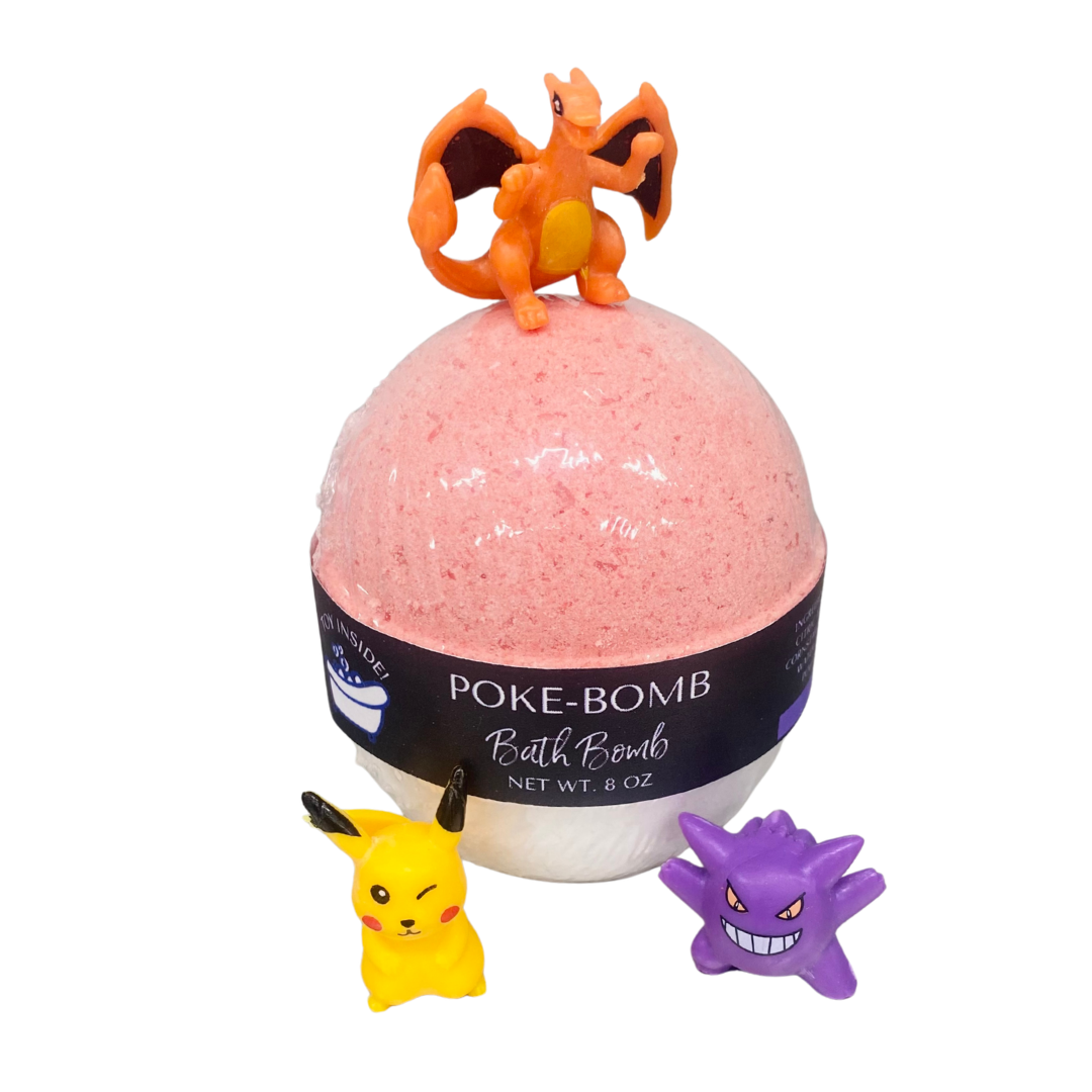 Poke-Bomb Toy Bath Bomb