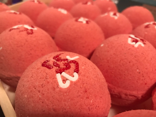 Candy Cane Bath Bomb