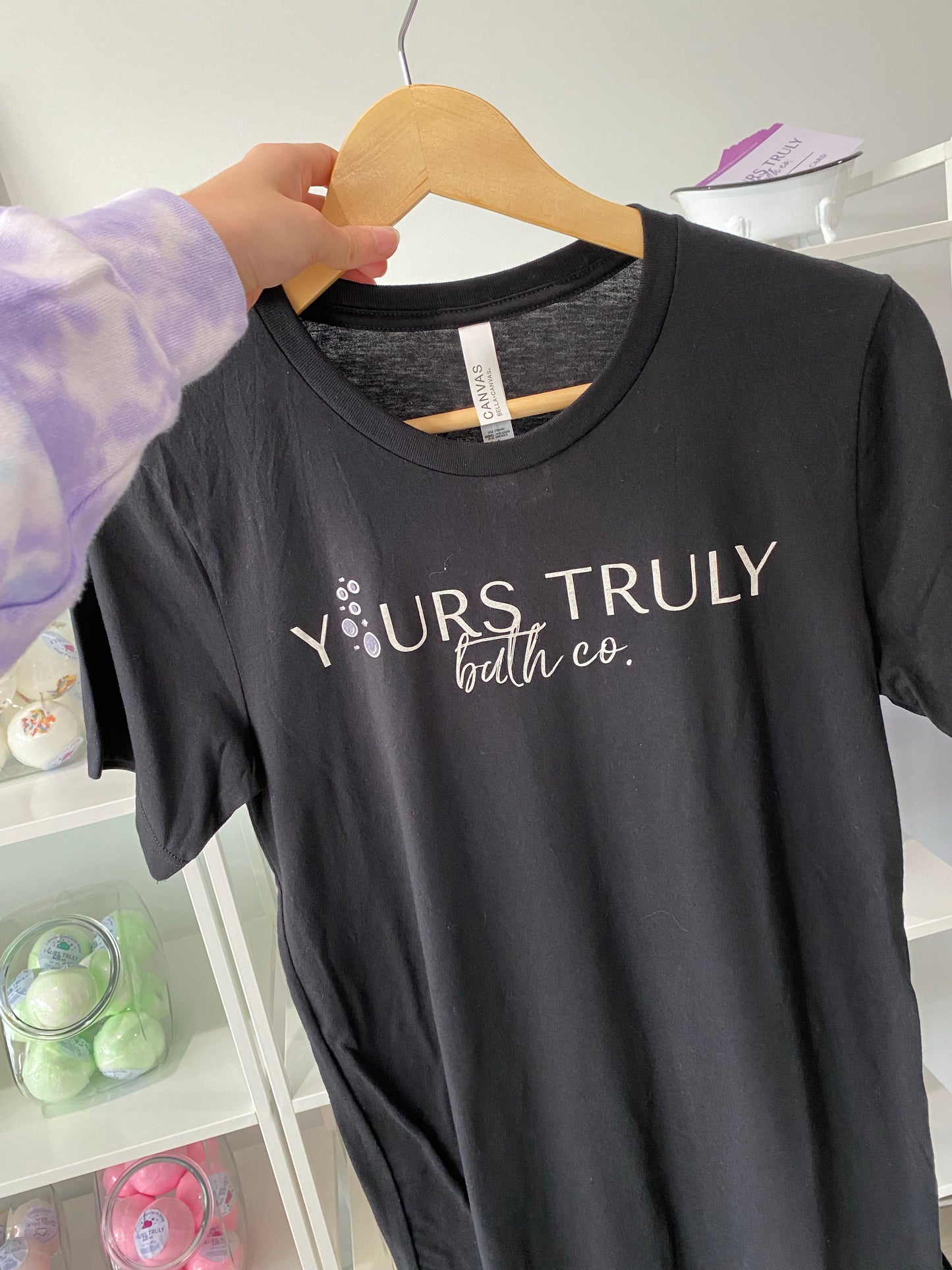 Yours Truly T-Shirt - Primary Logo in Black